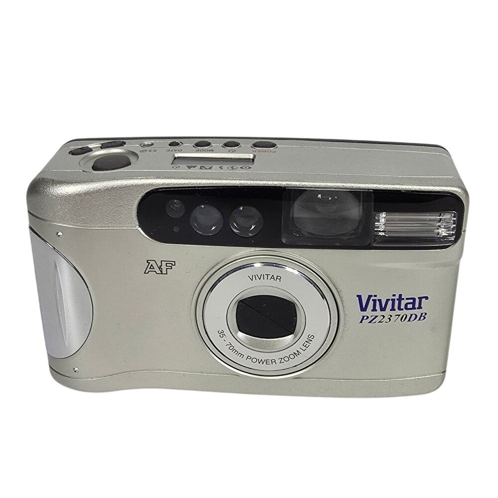 VIVITAR PZ3170DB 35MM VINTAGE POWER ZOOM POINT‑AND‑SHOOT CAMERA – TESTED WORKING
